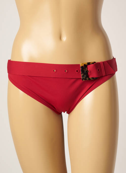 Bas de maillot de bain stretch culotte rouge HATEIA femme