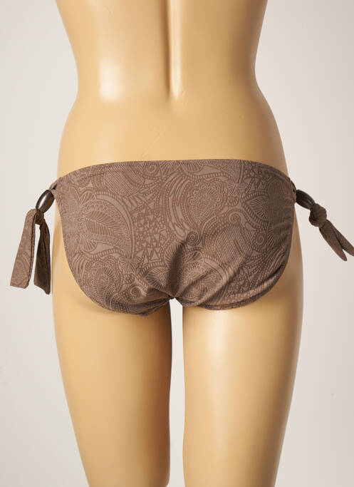 Bas de maillot de bain imprimé fantaisie bikini marron FANTASIE femme