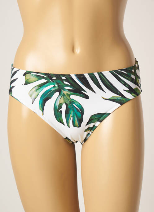 Bas de maillot de bain imprimé tie and dye culotte vert FANTASIE femme