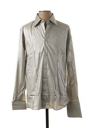 Chemise manches longues manches longues gris LUCIANO SOPRANI homme