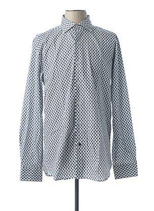 Chemise manches longues manches longues bleu WEBB&SCOTT homme