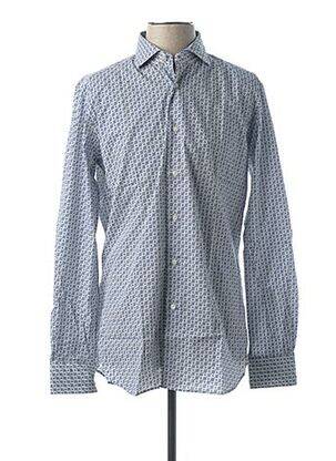 Chemise manches longues manches longues bleu XACUS homme