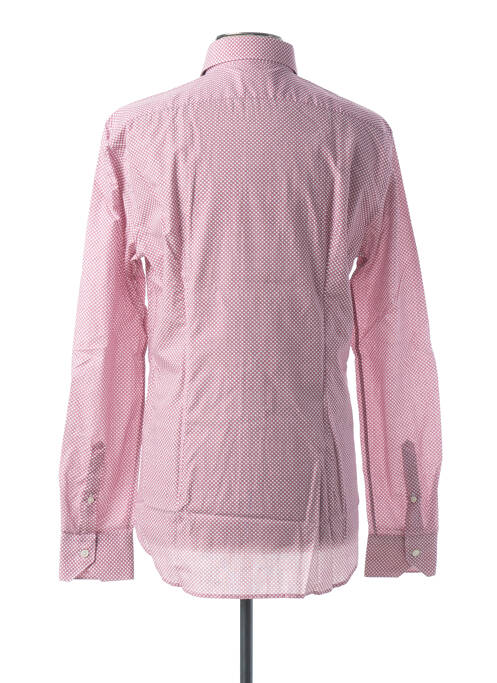 Chemise manches longues rose XACUS pour homme