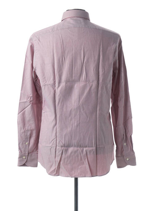 Chemise manches longues rouge XACUS pour homme