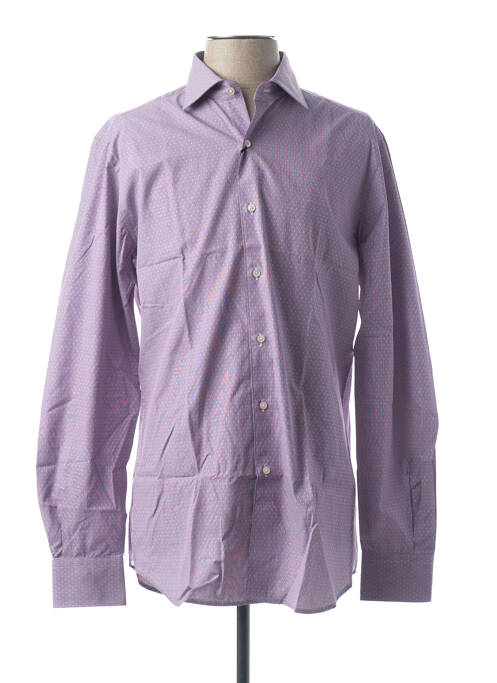 Chemise manches longues violet XACUS pour homme