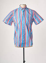 Chemise manches courtes coupe cintrée bleu DARIO BELTRAN homme