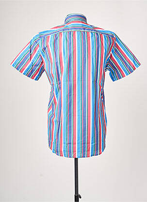 Chemise manches courtes coupe cintrée bleu DARIO BELTRAN homme
