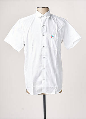 Chemise manches courtes poches poitrine blanc DARIO BELTRAN homme