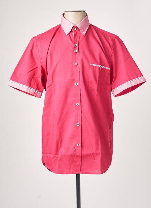 Chemise manches courtes poches poitrine rose DARIO BELTRAN homme