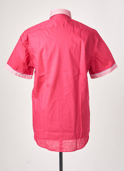 Chemise manches courtes rose DARIO BELTRAN pour homme