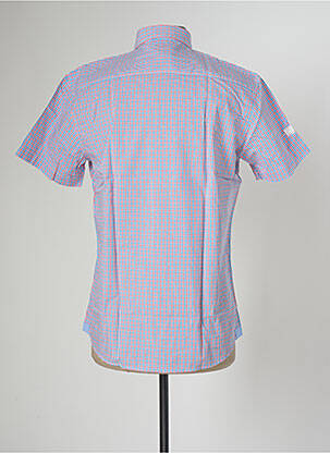 Chemise manches courtes imprimé carreaux bleu NEW ZEALAND AUCKLAND homme