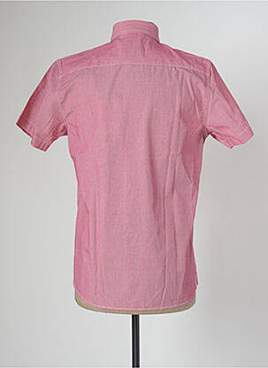 Chemise manches courtes coupe cintrée rouge NEW ZEALAND AUCKLAND homme