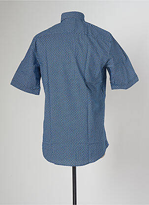 Chemise manches courtes poches poitrine bleu REDMOND homme