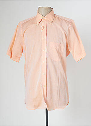 Chemise manches courtes orange PHILO VANCE pour homme