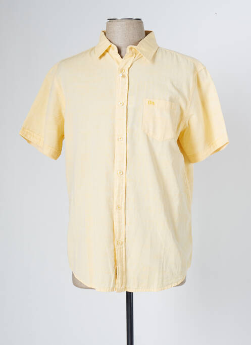 Chemise manches courtes jaune TBS pour homme