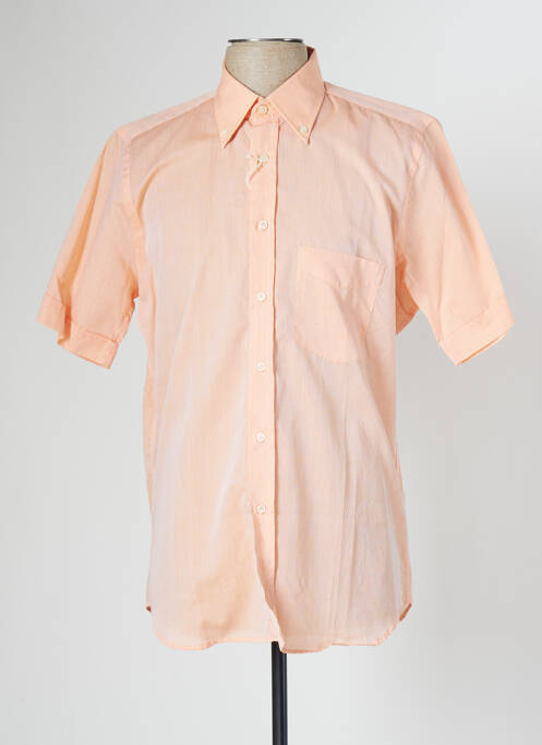 Chemise manches courtes orange PHILO VANCE pour homme