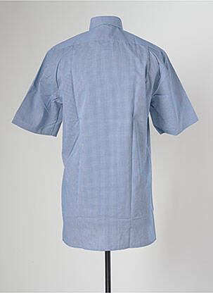 Chemise manches courtes coupe cintrée bleu OLYMP homme
