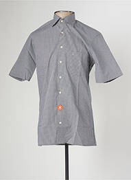 Chemise manches courtes coupe cintrée noir OLYMP homme