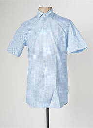 Chemise manches courtes imprimé fantaisie bleu PIERRE CARDIN homme