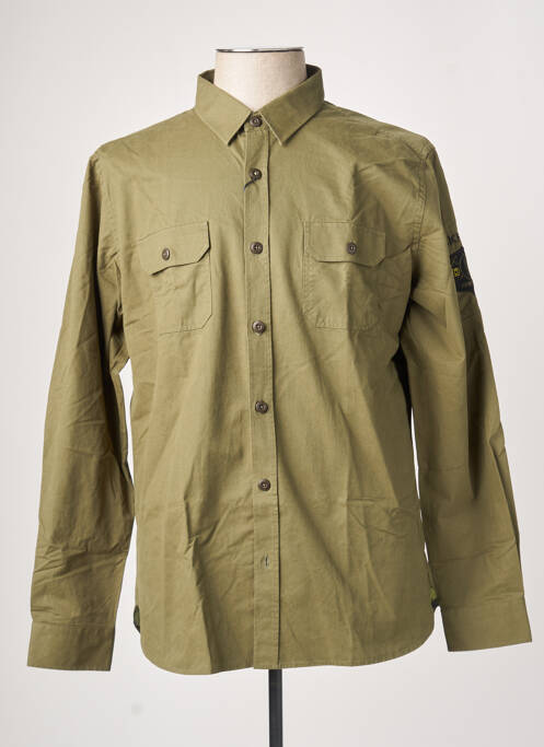 Chemise manches longues vert RUCKFIELD pour homme