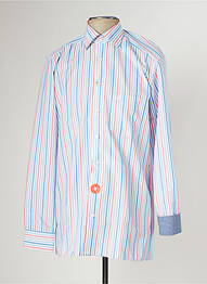Chemise manches longues imprimé rayures bleu OLYMP homme