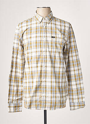 Chemise manches longues poches poitrine vert LEE homme