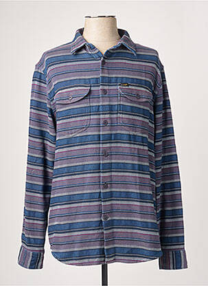 Chemisier poches poitrine manches longues bleu LEE femme