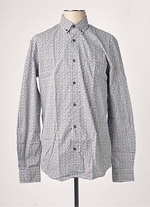 Chemise manches longues manches longues bleu PIERRE CARDIN homme