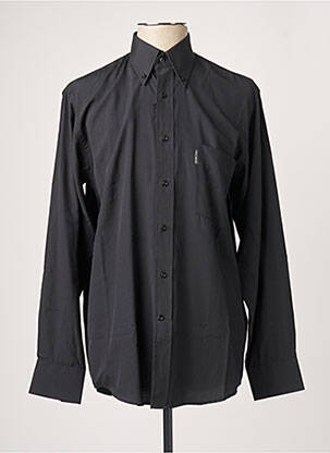Chemise manches longues manches longues noir KARL SMITH homme