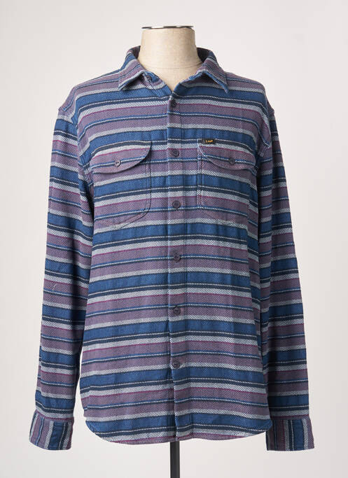 Chemisier poches poitrine manches longues bleu LEE femme