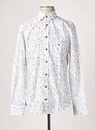 Chemise manches longues poches poitrine blanc FYNCH-HATTON homme