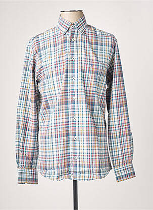 Chemise manches longues poches poitrine bleu FYNCH-HATTON homme