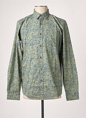 Chemise manches longues poches poitrine vert LA SQUADRA homme