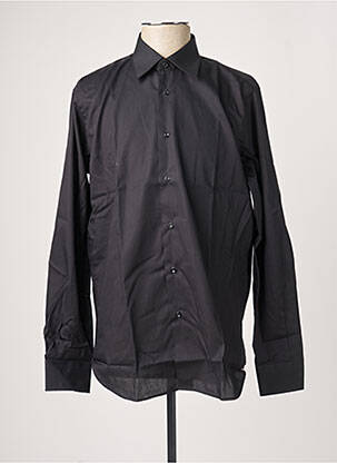 Chemise manches longues manches longues noir PHILO VANCE homme