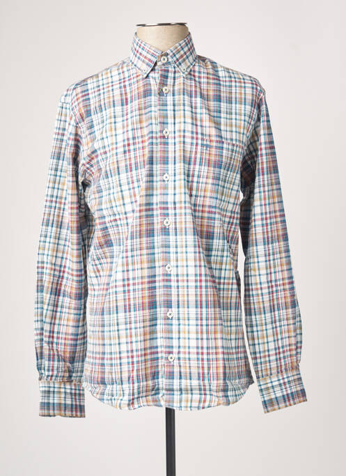 Chemise manches longues poches poitrine bleu FYNCH-HATTON homme