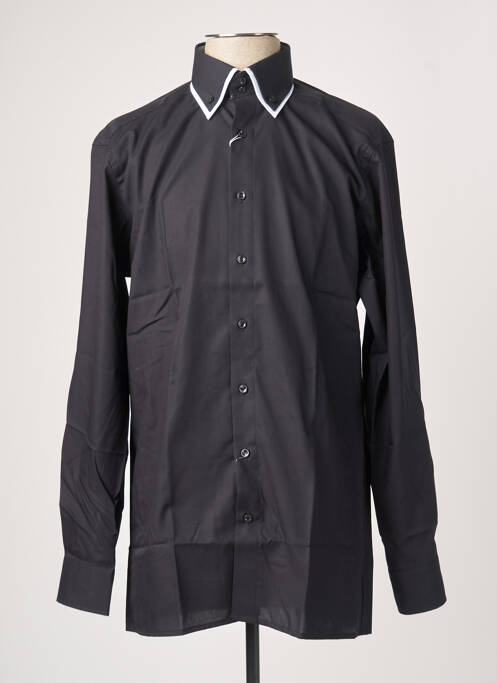 Chemise manches longues noir MARVELIS pour homme