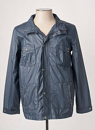 Veste casual coupe droite bleu PARTNER'S homme
