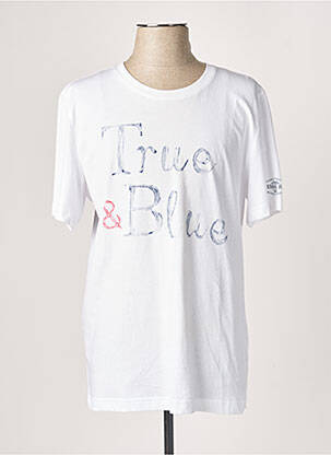 T-shirt blanc MUSTANG pour homme