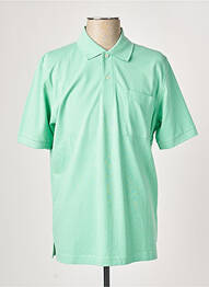 Polo stretch manches courtes vert KITARO homme