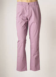 Pantalon chino stretch taille normale violet LCDN homme