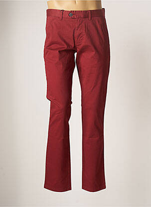 Pantalon chino stretch taille normale rouge FYNCH-HATTON homme