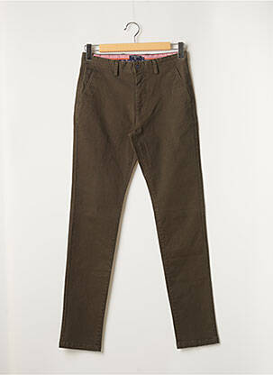 Pantalon chino poches taille normale vert LA SQUADRA homme