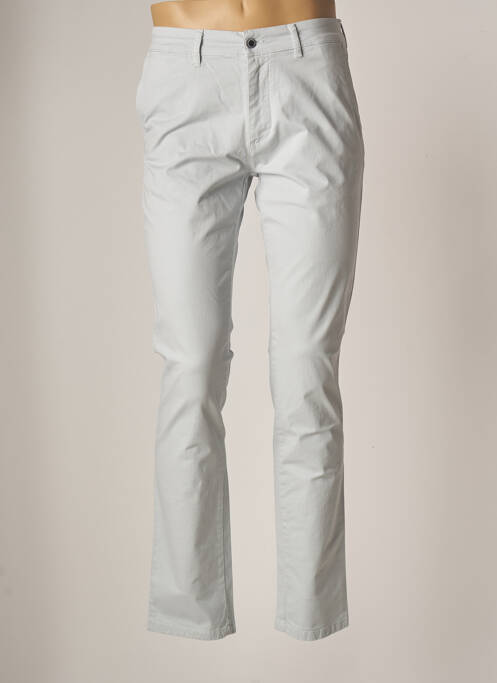 Pantalon chino stretch taille normale bleu LCDN homme
