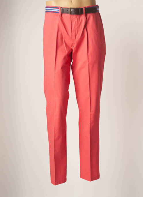 Pantalon chino tissage popeline taille normale rose LCDN homme