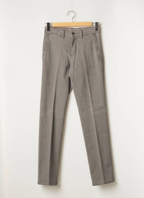 Pantalon chino stretch taille normale gris LCDN homme