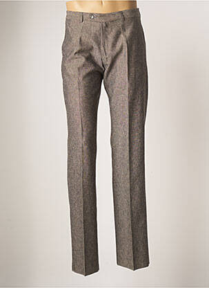 Pantalon droit tissage chiné taille normale gris KAMAO homme