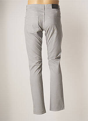 Pantalon slim stretch taille normale gris LCDN homme