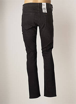 Jeans coupe droite effet usé taille normale noir LEE homme