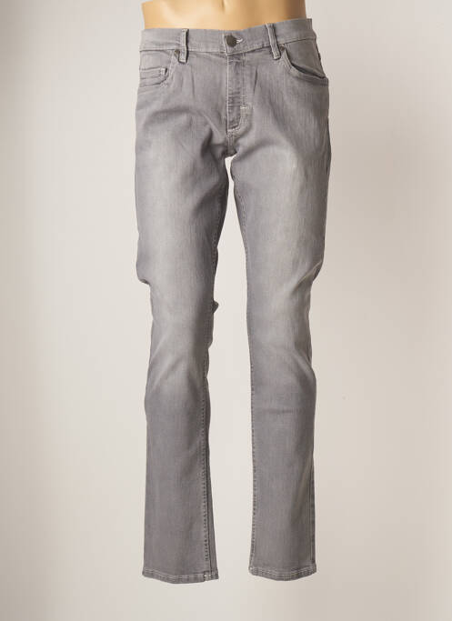 Jeans coupe droite gris LCDN pour homme