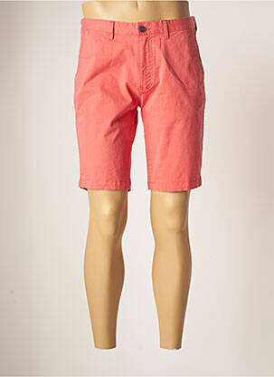 Bermuda tissage popeline taille normale rose LA SQUADRA homme